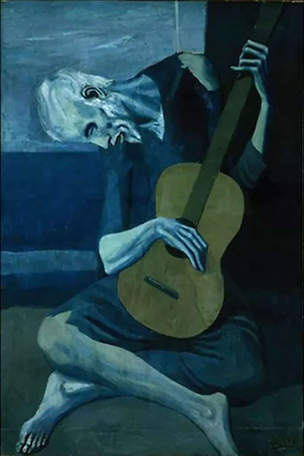 The Old Guitarist, Picasso (1903); Art Institute of Chicago