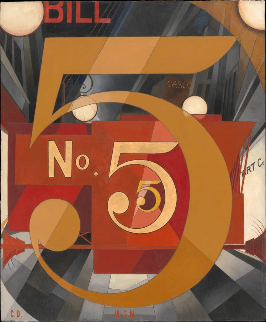 Charles Demuth: I Saw the Figure in Gold (1928); Metropolitan Museum of Art, New York