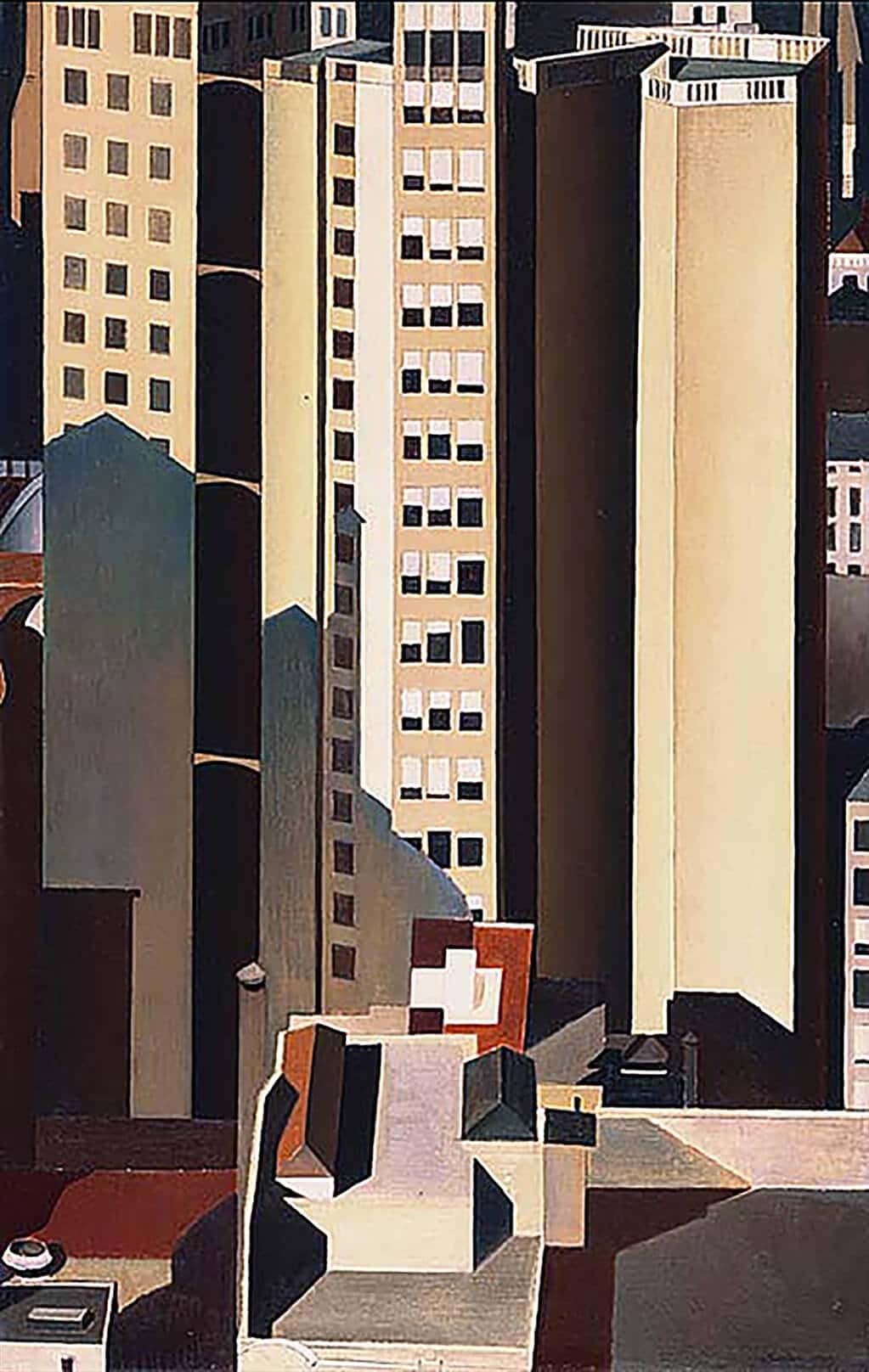 Charles Sheeler: Skyscrapers (1922); The Phillips Collection, Washington